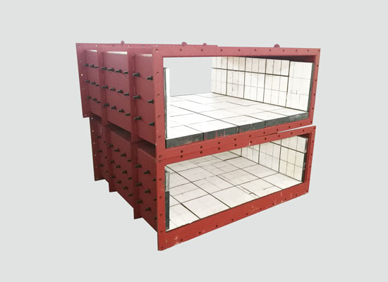 立磨进料溜槽_入磨溜槽耐磨陶瓷衬板