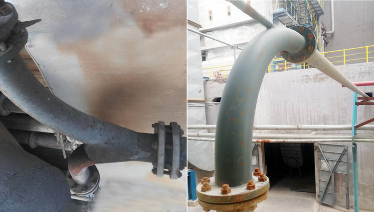 尊龙体育牌耐磨陶瓷输灰管道的乐成案例