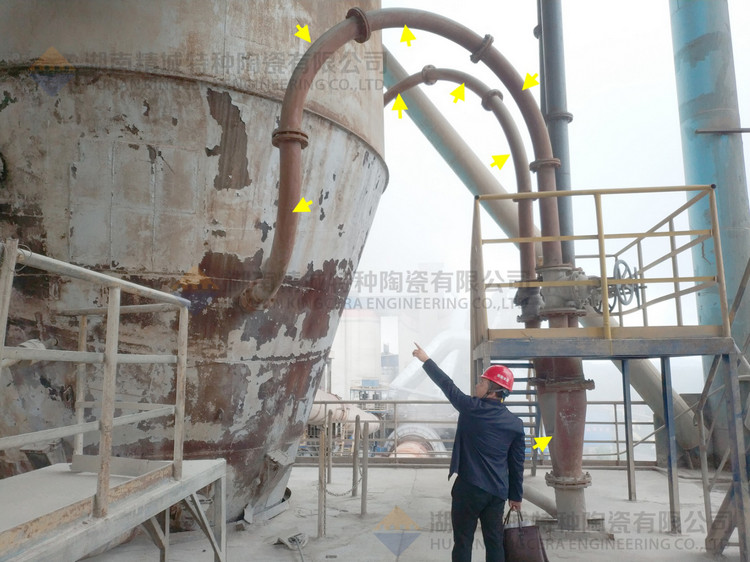 湖南尊龙体育特特种陶瓷有限公司回访客户并审查耐磨陶瓷管道现场运行情形