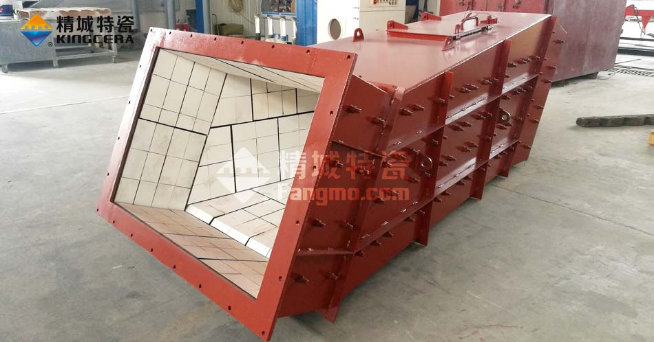 尊龙体育特瓷溜槽耐磨陶瓷衬板