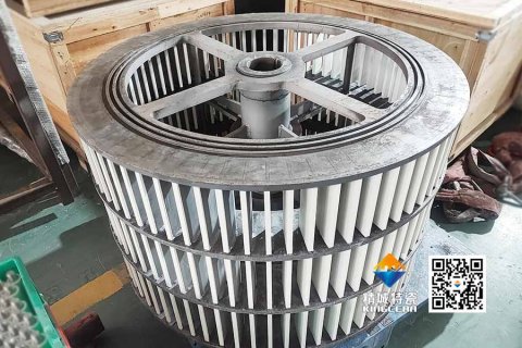 高炉矿渣分级用卡槽式锆铝复合陶瓷内衬分级轮——高硬度高韧性，，，终结频仍更